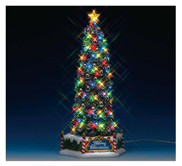 Lemax 84350 New Majestic Christmas Tree, Majestätischer Weihnachtsbaum, animiert